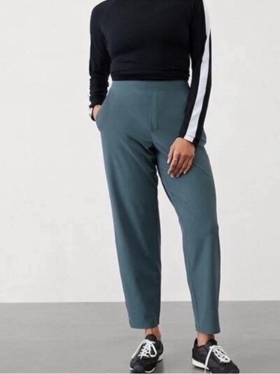 Athleta Pants - BOGO! Athleta Brooklyn Ankle Pant Dark Teal Green Size 10 Petite